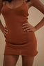 DRESS MOANA SHORT TERRACOTTA