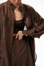 SHIRT ELONGATED BATISTE CHOCOLATE