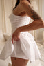 WHITE DRESS SINDY WITH SHORTS
