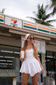 WHITE DRESS SINDY WITH SHORTS