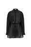 ELONGATED BLACK BATISTE SHIRT