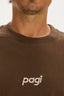 SHIRTS OVERSIZE TEE BROWN