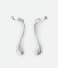 Earrings drip silver
